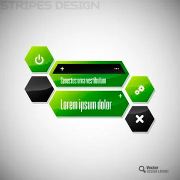 Hexagon Design Illustrazione stock