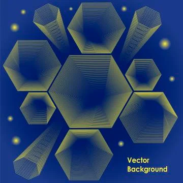 Hexagon design vector backround イラスト素材