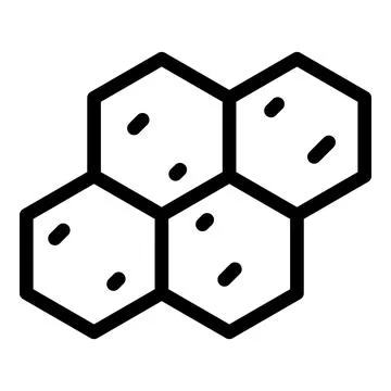 Hexagon drywall icon outline vector. Wall plaster Stock Illustration