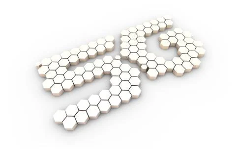 Hexagon Electronic Technology, 5G, Data Security Stock Illustration