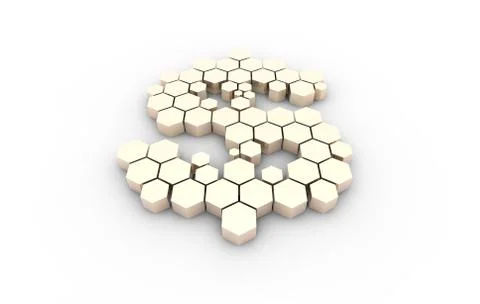 Hexagon Electronic Technology, US Dollar, Data Security Illustrazione stock