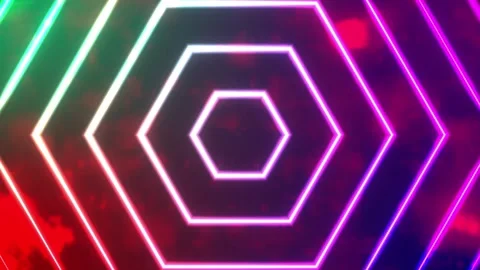 Hexagon Expanding Animation Stock Footage 282530686