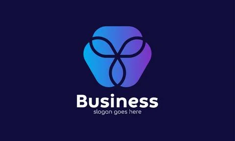 Hexagon flower logo vector symbol business shield secure environment floral.. Stock Illustration