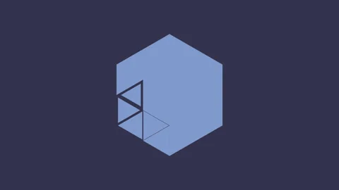 Hexagon Forming Abstract Cube Digital Motion Stock Footage 291078256