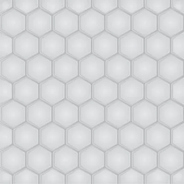 Hexagon geometric seamless pattern. Vector Stock Illustration