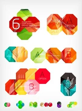 Hexagon geometric shaped web boxes イラスト素材