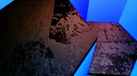 Hexagon glowing blue Stock Footage 32507323