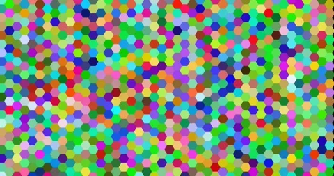 Hexagon Gradient Abstract Digital Composition Stock Footage 318165897