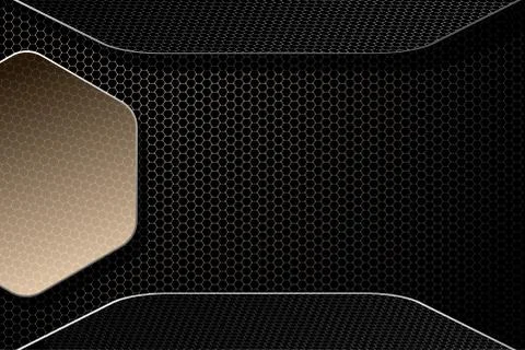Hexagon gradient white mesh background with hexagon gradient brown and black  Foto stock
