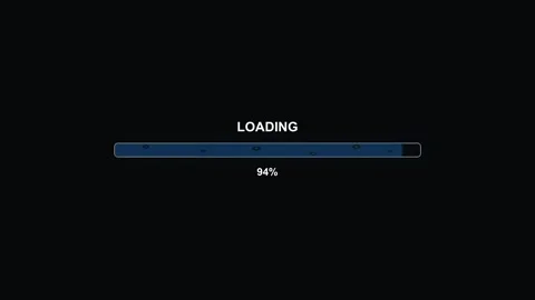 Hexagon grid progress bar animation loading 100 percent with dynamic shapes.. Video stock 326936430