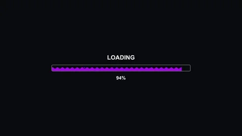 Hexagon grid progress bar animation shows loading process with dynamic move.. Stock Footage 326937683