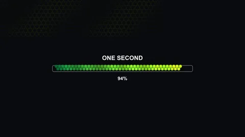 Hexagon grid progressbar animation shows completion over time using visual .. Stock Footage 326936373