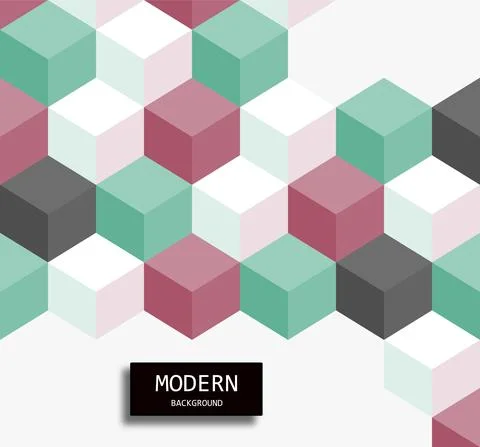 Hexagon grid vector background. Stock Illustration