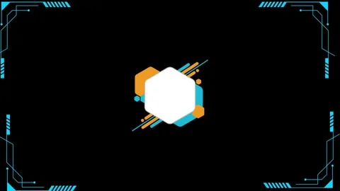 The hexagon is having a design moment. Stock Footage 274779866