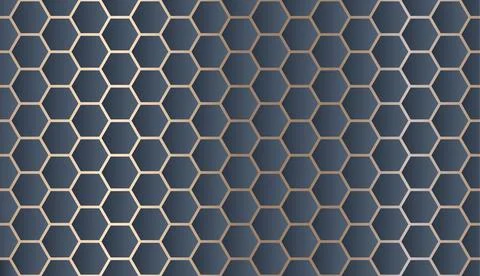 Hexagon honeycomb abstract background pattern Stock Illustration