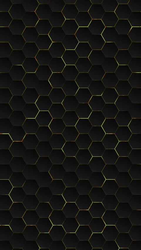Hexagon Honeycomb Pattern Dark Tech Background Stock Footage 315411509