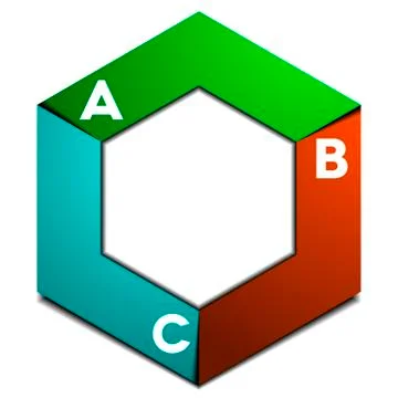 Hexagon infographic template Stock Illustration