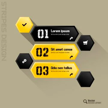 Hexagon Interface Illustrazione stock