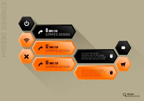 Hexagon Interface Stock Illustration