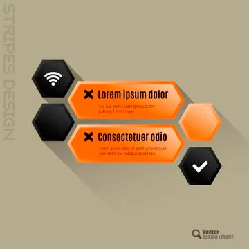 Hexagon Interface Stock Illustration