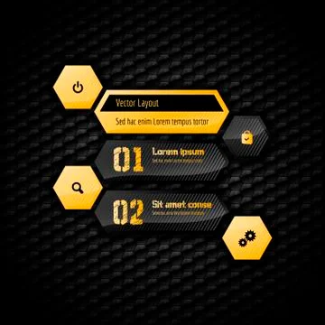 Hexagon Layout Stock Illustration