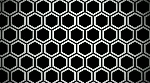 Hexagon line Stock Footage 12183516