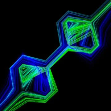 Hexagon line Stock Illustration