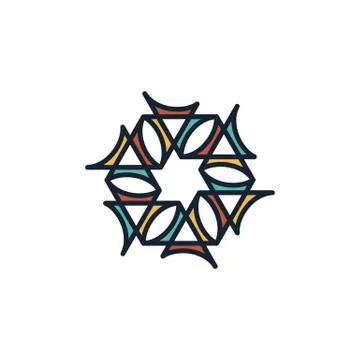 Hexagon logo design vector unique, modern Stock Illustration