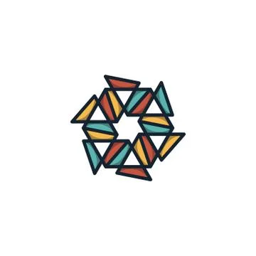Hexagon logo design vector unique, modern Stock Illustration