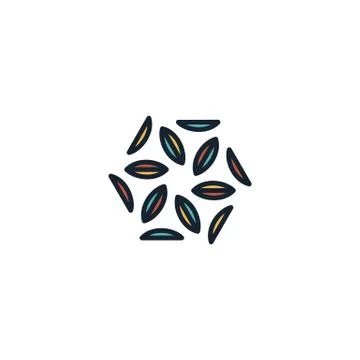 Hexagon logo design vector unique, modern Stock Illustration