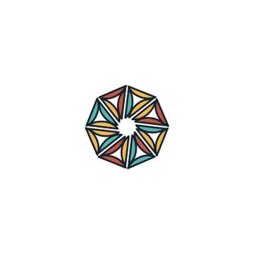 Hexagon logo design vector unique, modern Stock Illustration