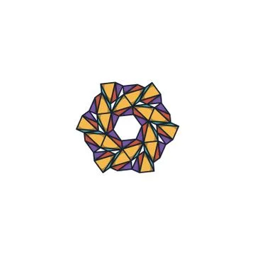 Hexagon logo design vector unique, modern Stock Illustration
