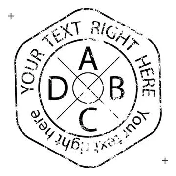 Hexagon logo Stock Illustration