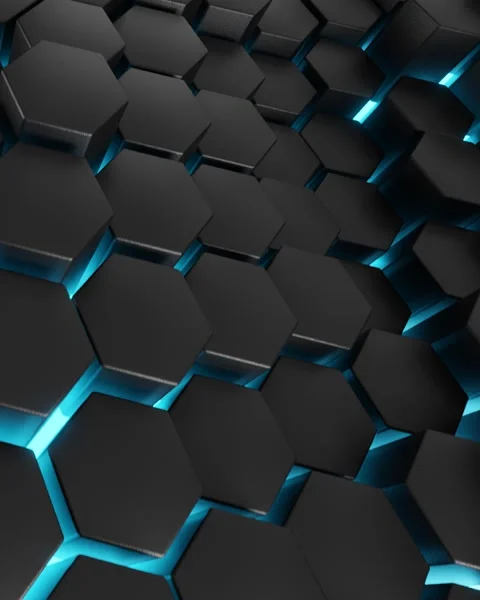 Hexagon looping background with glow light Stock-Footage 286420299