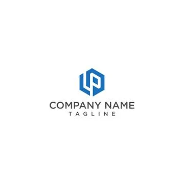 Hexagon LP logo Stock Illustration