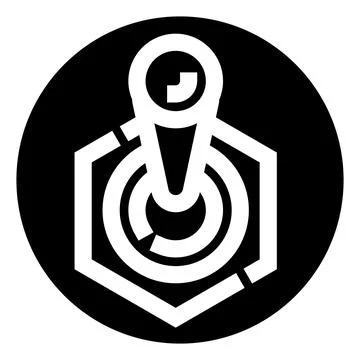 Hexagon map pin location icon concept 스톡 일러스트