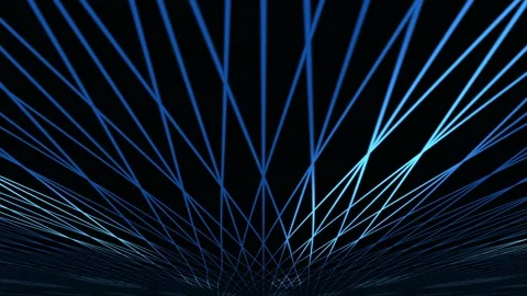 Hexagon matrix perspective background animation in looping Stock Footage 341771324
