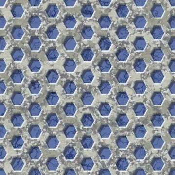 Hexagon mesh marble seamless generated hires texture Stock Illustration