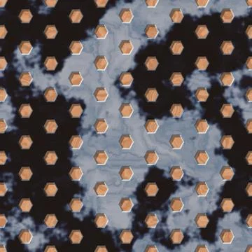 Hexagon mesh marble seamless generated hires texture Stock Illustration