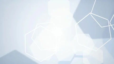 Hexagon molecular structures drifting seamless loop motion background Stock Footage 345289203