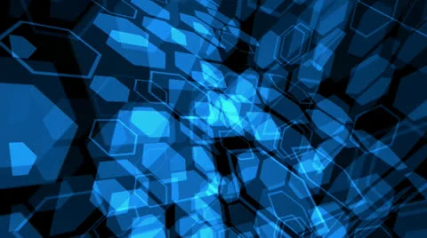 Hexagon Motion Mapping Stock Footage 24719910