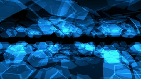 Hexagon Motion Mapping Stock Footage 24719948
