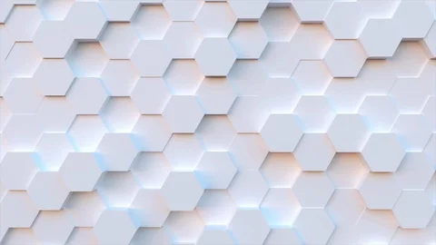 Hexagon multi color background loop Stock Footage 99466498