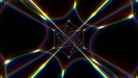 Hexagon Neon VJ Loop 02 - 4K Vídeos de archivo 104601349