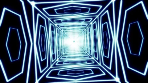 Hexagon Neon VJ Loop 03 - 4K Vídeos de archivo 104601767