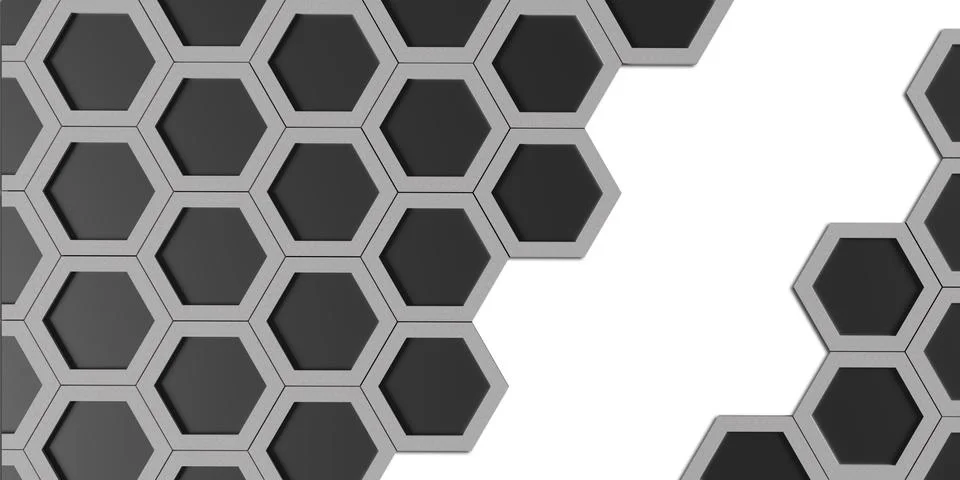 Hexagon nest Hexagonal frame Abstract geometry Hexagonal solid steel material イラスト素材