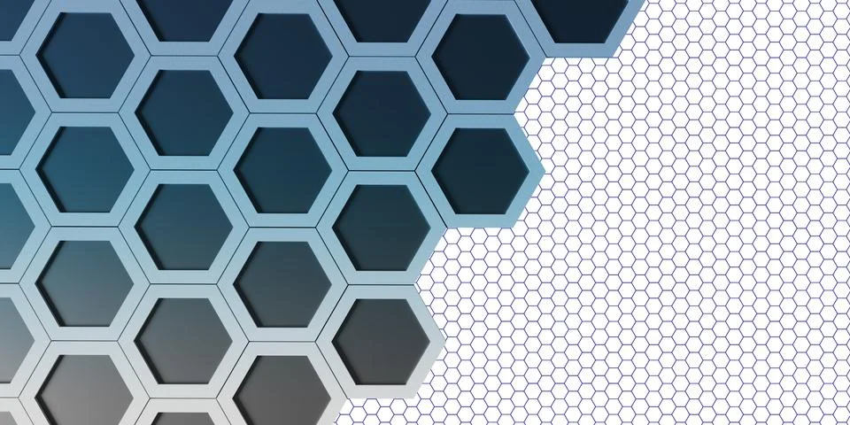 Hexagon nest Hexagonal frame Abstract geometry Hexagonal solid steel material イラスト素材