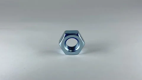 Hexagon nut Stock Footage 147734166