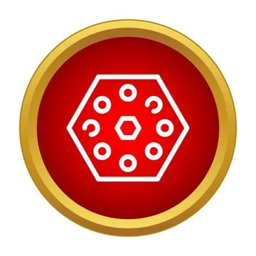 Hexagon outline design for data analysis and technology Stockillustratie