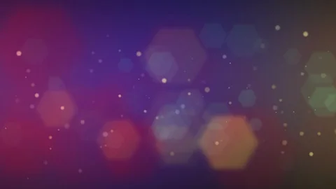 Hexagon particle horizontal movement background loop Stock Footage 106895780
